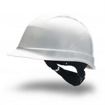 Casco Faru de Protección Polietileno con Ruleta y Atalaje 6 Puntos Ventilado Color Blanco
