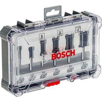 Bosch Professional Set de Brocas Fresadoras Rectas de 6 Piezas