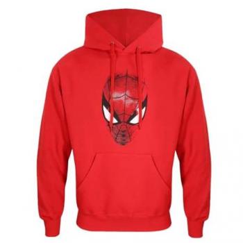 Sudadera Con Capucha Unisex Spider-Man Videojuego Spider Crest Mediana Roja