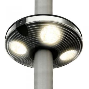 Ranex Atlanta - Luz LED de parasol, plástico, color negro