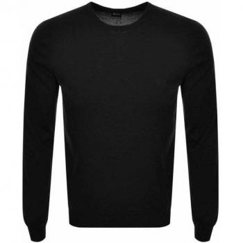 Hugo Boss Botto algodón Slim Fit Negro Knitwear - Negro - Large