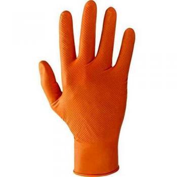 Guantes de Nitrilo Naranja XL (Caja de 50 unidades)