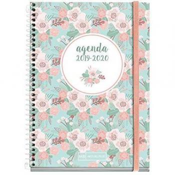 Miquelrius agenda escolar con espiral 2019 2020 semana vista floral español 117x182 mm