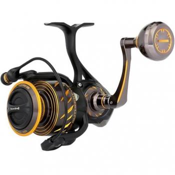 Penn Carrete de Spinning Authority® 4500 Negro - Carrete de pesca, tamaño 4500, construcción robusta, resistencia al agua, sistema de frenos suave, engranajes de alta precisión, diseño ligero y equilibrado