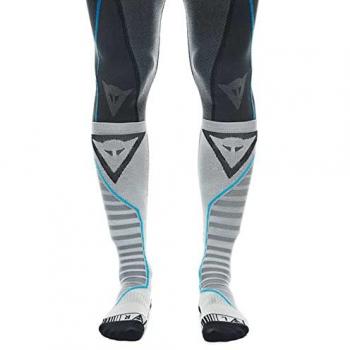 Calcetines Dainese DRY LONG - Calcetines largos para hombres y mujeres, disponibles en colores negro, blanco y azul, tallas 39-41