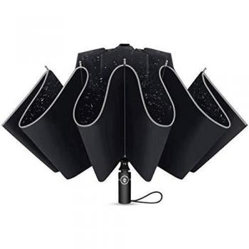 Paraguas Plegable con Apertura y Cierre Automático Compacto y Ligero a Prueba de Viento y Agua Anti UV Durable Paraguas de Viaje