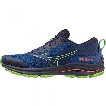 Zapatillas de Trail Running Mizuno Wave Rider TT Azul Marino/Negro/Verde 39 EU