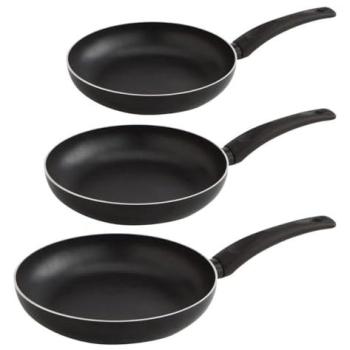 Set de Sartenes Quid Hydra Antiadherentes para Inducción y Vitrocerámica - Aluminio Estampado - Diámetros 18, 22 y 26 cm - Juego de 3 Piezas