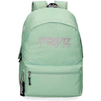 Pepe Jeans Uma Mochila Verde 31x42x17,5 cms Poliéster 22.79L