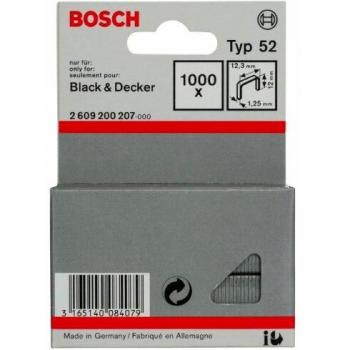 Bosch 2 609 200 207 - Grapa de alambre plano tipo 52-12,3 x 1,25 x 12 mm
