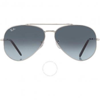 Ray-Ban RB3625 New Aviator 003/3M Men's Sunglasses Silver Size 62