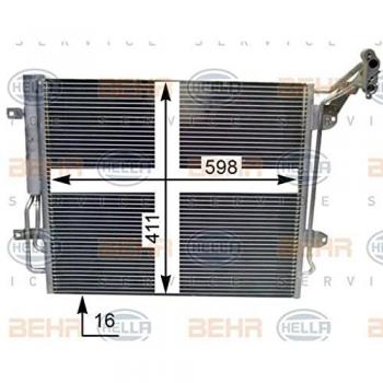 BEHR HELLA SERVICE 8FC 351 344-251 Condensador, aire acondicionado