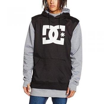 DC Shoes Dryden - Sudadera con capucha técnica para hombre, color negro, talla M