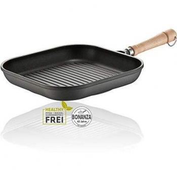 Berndes Bonanza Induction Sartén de 28 x 28 cm, 8 litros, Aluminio, Negro