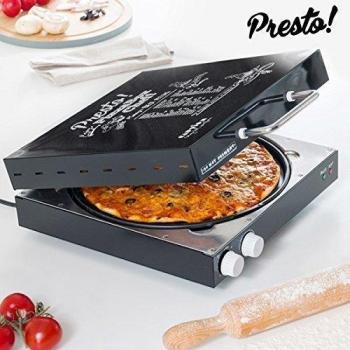 Appetitissime Presto Pizzera eléctrica, 1200 W, Negro