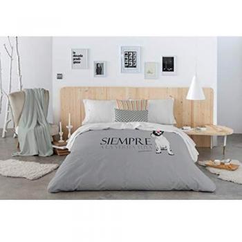 DOLORES PROMESAS Funda NORDICA Cremallera 160x220 Siempre Gris