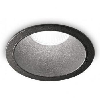 Foco empotrable Game Metal, aluminio 1 bombilla 8cm, ideal para iluminación de espacios interiores, con diseño redondo y acabado en negro, temperatura de color de 2700K