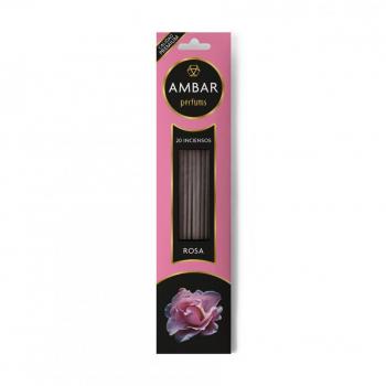 Incienso de Rosa y Ambar de Perfums - Varillas aromáticas premium con 60 minutos de duración