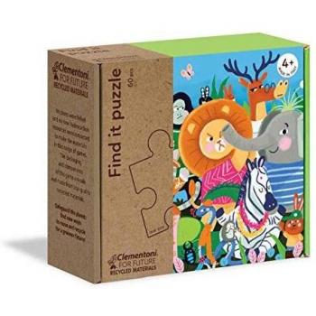 Clementoni Play for Future- Encuentra: Todos Juntos Puzzle, 60 Piezas, Multicolor
