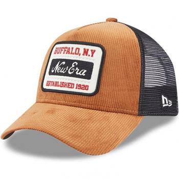 Gorra New Era Trucker Cord A-Frame Marrón