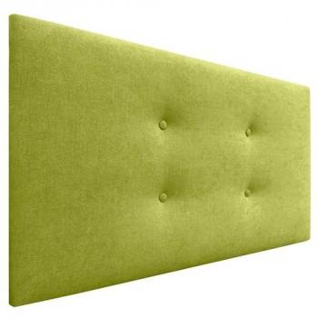 Cabecero Tapizado Aqualine de Polipiel o Tela con 2 Hileras de Botones en Pistacho - 105x50cm (Camas 80/90/105)