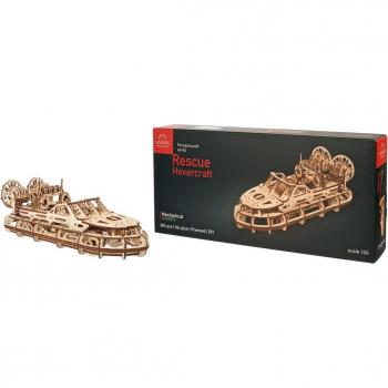 Maqueta Ugears Hovercraft de Rescate - Modelo de Madera para Armar Tú Mismo