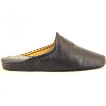 KOSMA 6496 Zapatillas de casa de hombre marrón piel 622