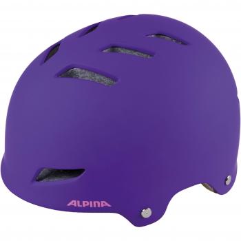 ALPINA Niños Park Junior – Casco de Bicicleta, Primavera/Verano, Infantil, Color Morado, tamaño 51-55 cm