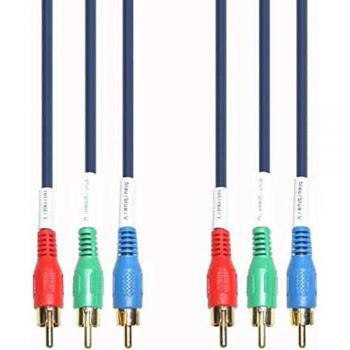 Cable de Audio y Video YUV/RGB 1m con Conectores RCA (3 x RCA)