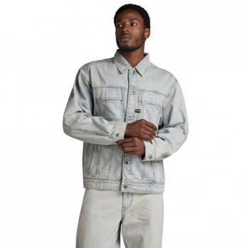 G-Star RAW Vintage Akoya Blue Oversized Denim Jacket - Men's Large