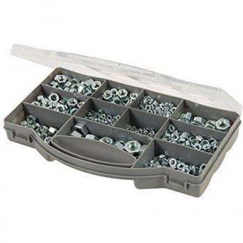 Set de Tuercas Hexagonales Zincadas 1000 Piezas
