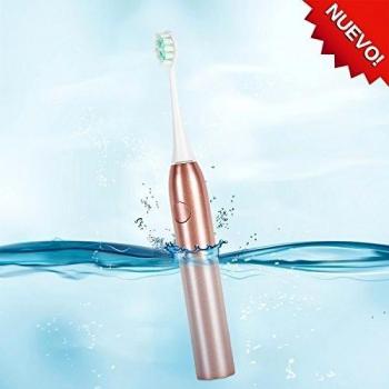 Uvistar Cepillo de dientes eléctrico recargable con tecnología sónica 2 units cabezales para cepillos de dientes
