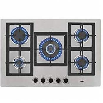 Teka |Placa de gas con de 70 cm 5 quemadores de alta eficiencia | Anchura 70 cm | Acero Inoxidable