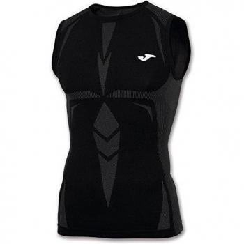 Joma Brama Emotion - Camiseta térmica sin mangas para hombre, color negro, talla S-M