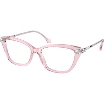 Swarovski SK2011 3001 Women's Eyeglasses Pink Cat Eye Size 53 - Blue Light Block Available