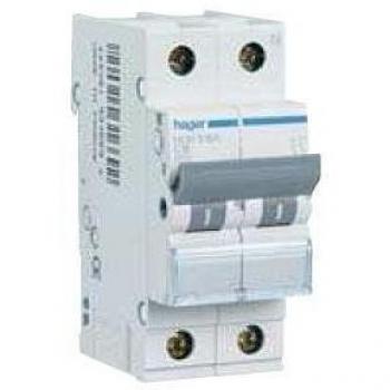 Hager MUN532A Interruptor Automático Magnetotérmico Serie MU, 1P+N, 32A, curva C, 6KA