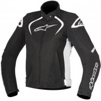 Alpinestars Chaqueta moto Stella T-jaws Waterproof Negro Blanco, Negro/Blanco, XL
