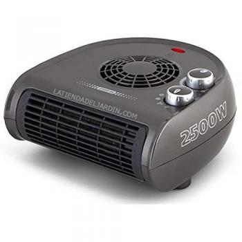 Calefactor Horizontal Orbegozo 1250W-2500W Gris con Selector Rotativo y Función Ventilador