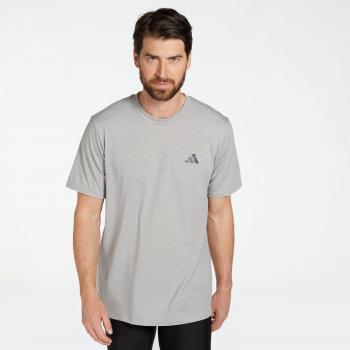 Camiseta adidas Essentials Comfort de manga corta para hombres - Gris claro