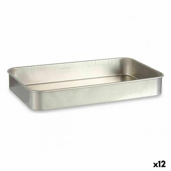 Rustidera KINVARA Plateado Aluminio 28,5 x 6,5 x 46 cm (12 Unidades)
