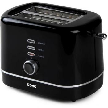 Tostadora Eléctrica Domo DO963T 800W 2 Ranuras Negra