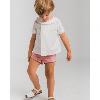 Conjunto de bebé niño manga corta estampado liso - La Ormiga 1020130701