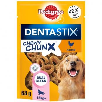 Pedigree Dentastix Chewy Chunx Snacks Dentales para Perros Medianos y Grandes Sabor Pollo