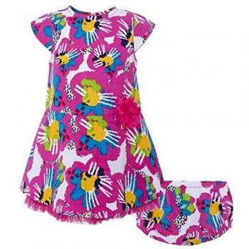 Tuc Tuc Vestido POPELÍN Y Tul NIÑA Nature FUSIÓN, Rosa