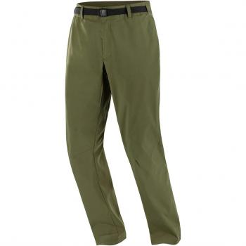 Pantalón largo Salomon Outerpath Base para hombre, color verde oliva, talla L