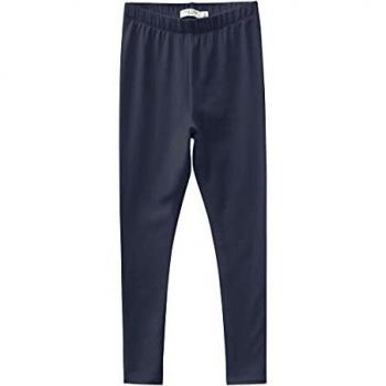 Leggings de niña Name it Davina Solid, color azul oscuro, ajuste regular