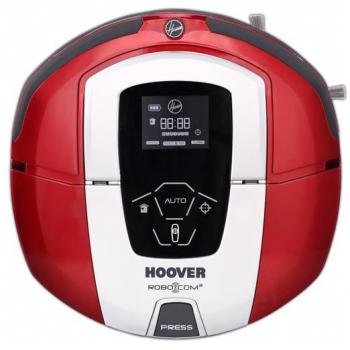 Hoover RBC040 - Robot aspirador con filtro HEPA, hasta 90 mins. de autonomía, programable semanal, color rojo metálico