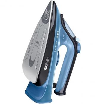 Braun FreeStyle 3 FI3194BK Plancha de Vapor con Mango Abierto y Tecnología FreeGlide 3D en Negro/Azul