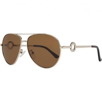 Guess Women's Sunglasses GF0364 5932F - Gold Metal, Aviator Style, One Size, Yellow Tint