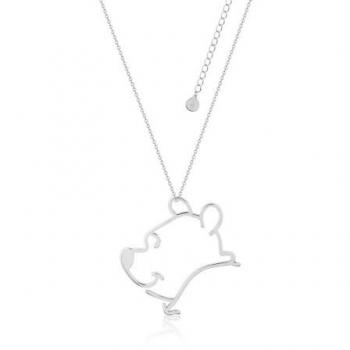 Colgante Disney Winnie The Pooh Baño de Oro Blanco 14k